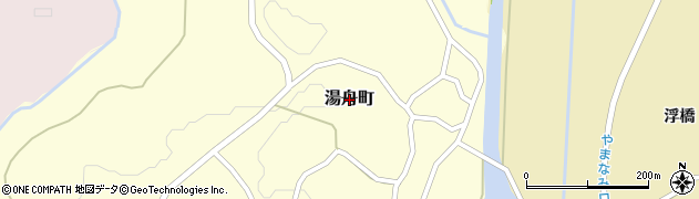 青森県鰺ヶ沢町（西津軽郡）湯舟町周辺の地図