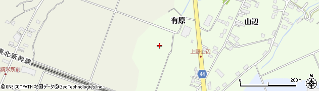 青森県青森市上野（有原）周辺の地図