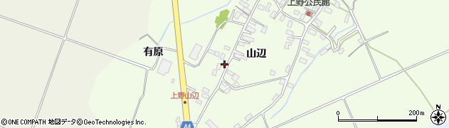青森県青森市上野（山辺）周辺の地図