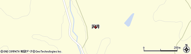 青森県青森市浪岡大字大釈迦（沢井）周辺の地図