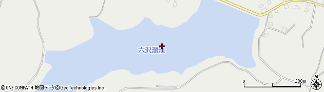 六沢溜池周辺の地図