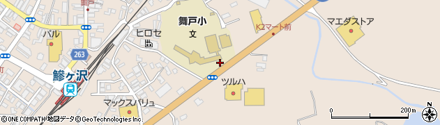 青森県鰺ヶ沢町（西津軽郡）舞戸町（久富）周辺の地図