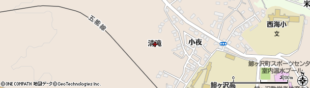 青森県鰺ヶ沢町（西津軽郡）舞戸町（清滝）周辺の地図