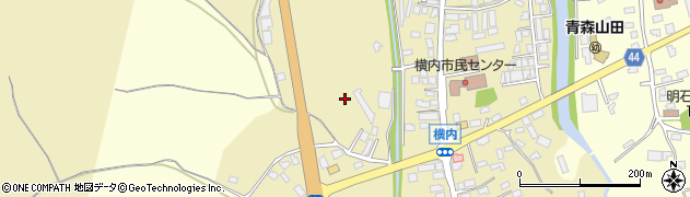 青森県青森市横内神田周辺の地図