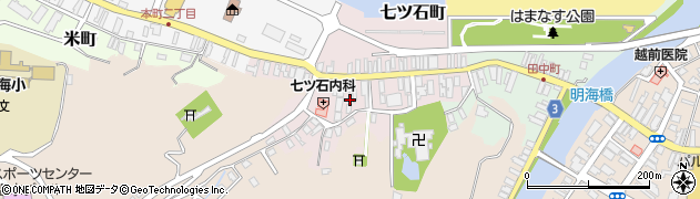 青森県西津軽郡鰺ヶ沢町七ツ石町周辺の地図