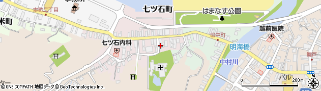 青森県西津軽郡鰺ヶ沢町七ツ石町11周辺の地図