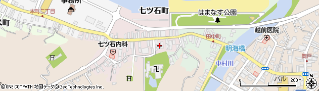 青森県西津軽郡鰺ヶ沢町七ツ石町9周辺の地図