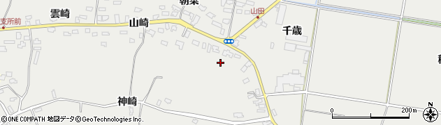 青森県つがる市森田町山田山崎12周辺の地図