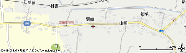 青森県つがる市森田町山田山崎50周辺の地図