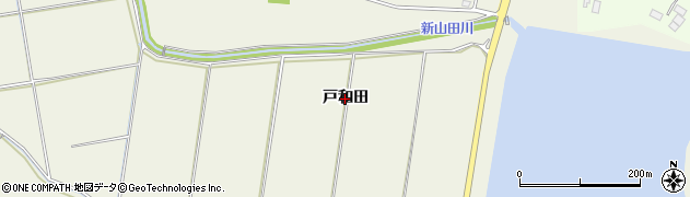 青森県つがる市森田町大館（戸和田）周辺の地図