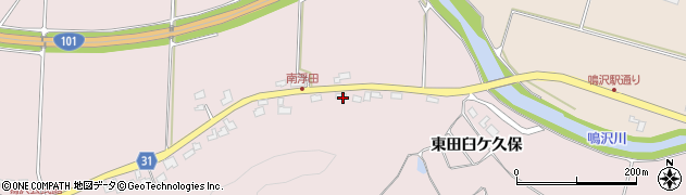 青森県西津軽郡鰺ヶ沢町南浮田町米山3周辺の地図
