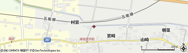 青森県つがる市森田町山田（田吉）周辺の地図