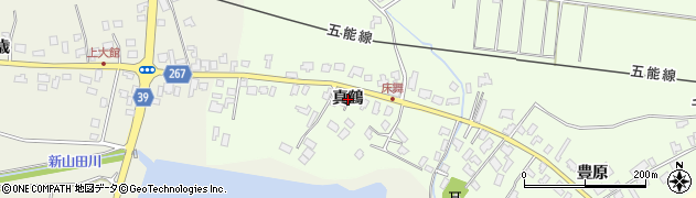 青森県つがる市森田町床舞（真鶴）周辺の地図