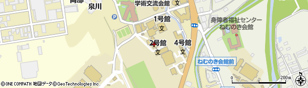 青森中央学院大学周辺の地図