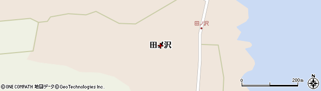 青森県東北町（上北郡）田ノ沢周辺の地図