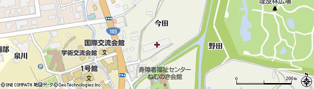 青森県青森市野尻平岡周辺の地図