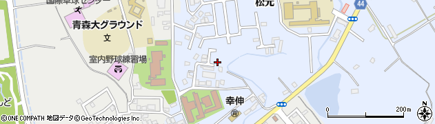 青森県青森市幸畑松元周辺の地図