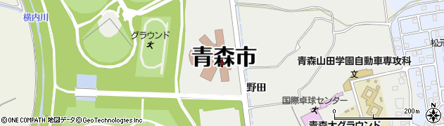 青森県庁　青森県総合学校教育センター周辺の地図