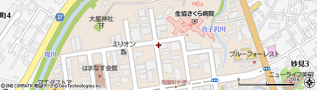 青森県青森市問屋町周辺の地図