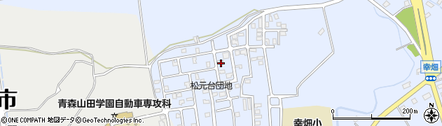 青森県青森市幸畑松元37周辺の地図