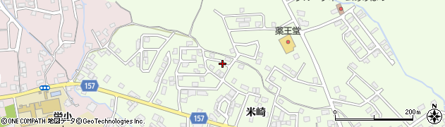 青森県五所川原市稲実米崎周辺の地図