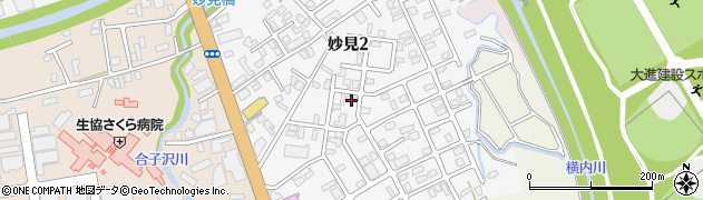 青森県青森市妙見周辺の地図