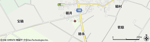 青森県つがる市森田町床舞（稲元）周辺の地図