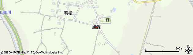 青森県つがる市木造三ツ館（旭野）周辺の地図