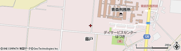青森県青森市荒川藤戸周辺の地図