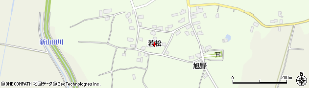 青森県つがる市木造三ツ館（若松）周辺の地図