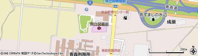 青森県近代文学館周辺の地図