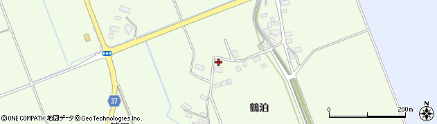 青森県つがる市柏広須（鶴泊）周辺の地図