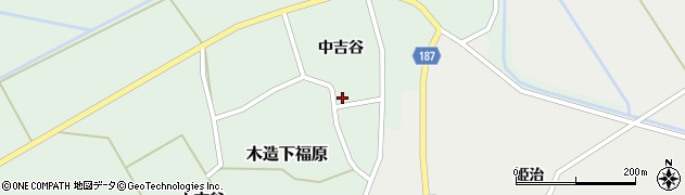 青森県つがる市木造下福原中吉谷53周辺の地図