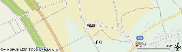 青森県五所川原市米田（松島）周辺の地図