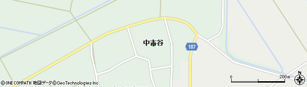 青森県つがる市木造下福原中吉谷周辺の地図
