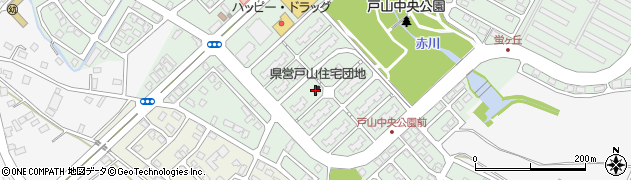 戸山団地県営住宅集会所周辺の地図