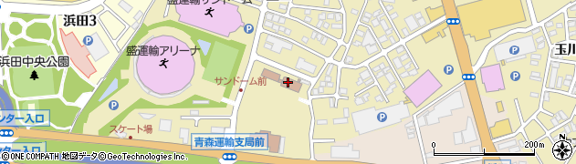 青森県　タクシー運転者登録センター周辺の地図