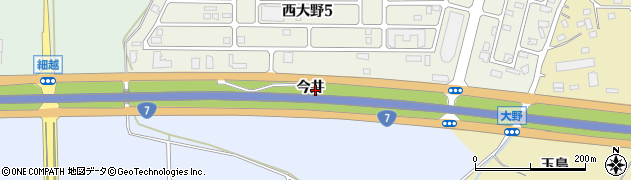 青森県青森市大野（今井）周辺の地図