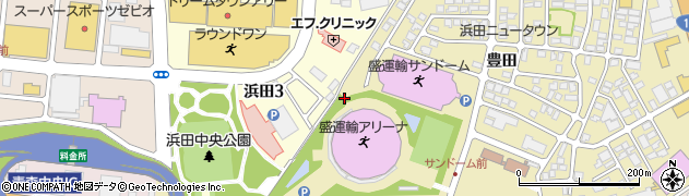 浜田西公園周辺の地図