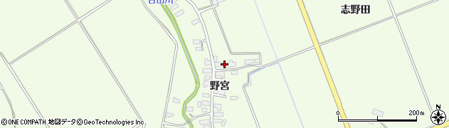 青森県つがる市柏広須野宮66周辺の地図