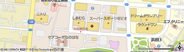 ＴＳＵＴＡＹＡ青森中央店周辺の地図