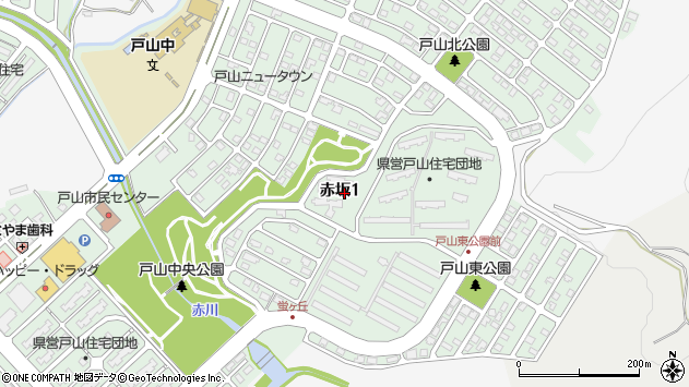 〒030-0956 青森県青森市赤坂の地図