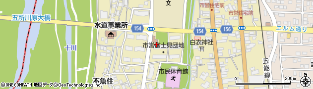五所川原第一高等学校　剣道場周辺の地図