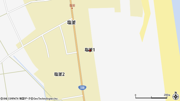 〒033-0103 青森県三沢市塩釜の地図