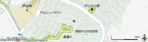 青森県青森市赤坂周辺の地図