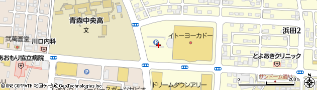 イトーヨーカドー青森店駐車場周辺の地図