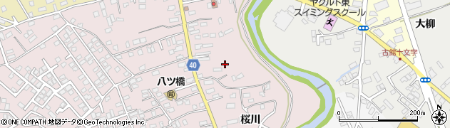 青森県青森市筒井桜川周辺の地図