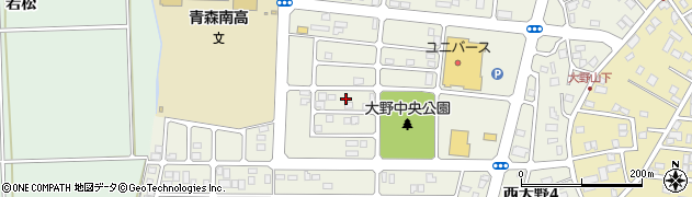 青森県青森市西大野周辺の地図