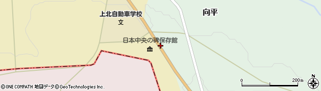 尾山入口周辺の地図