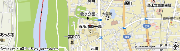 五所川原第一高等学校　ＲＣＤ校舎周辺の地図